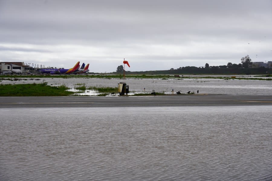 Santa Barbara Airport closes due to flooding