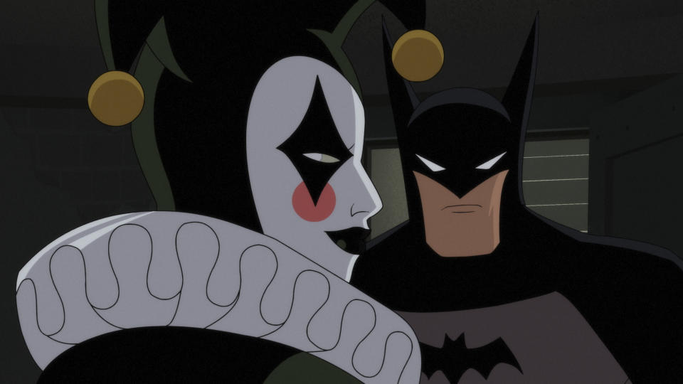 Harley Quinn and Batman in Batman: Caped Crusader. (Prime Video)