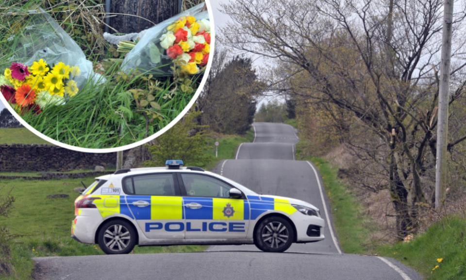 Bradford Telegraph and Argus: Police at the scene of a fatal crash near Keighley