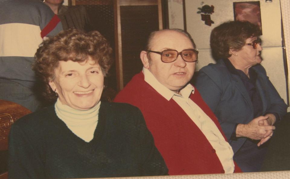 Adolf Czojor (center) and Madeline "Joan" Thomas Reese Czojor (left) were married for 13 years before he died in 1996.  His death is classified as a cold case.