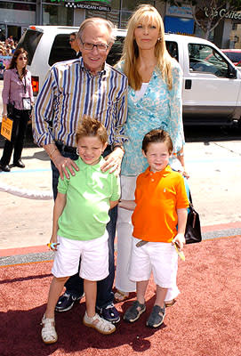 Larry King and family at the LA premiere of Warner Bros. Pictures' Charlie and the Chocolate Factory