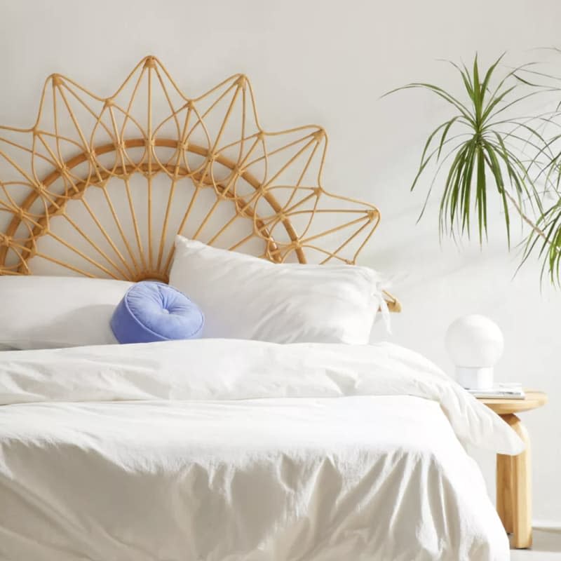 Rattan Sun Wall Hanging Headboard