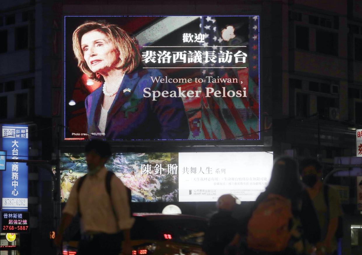 Not everyone is so thrilled by the visit. <a href="https://newsroom.ap.org/detail/TaiwanAsiaPelosi/9de571a85ea94764b42c8468f79e6bbe/photo?Query=Pelosi&mediaType=photo&sortBy=arrivaldatetime:desc&dateRange=Anytime&totalCount=15306&currentItemNo=3" rel="nofollow noopener" target="_blank" data-ylk="slk:AP Photo/Chiang Ying-ying;elm:context_link;itc:0;sec:content-canvas" class="link ">AP Photo/Chiang Ying-ying</a>
