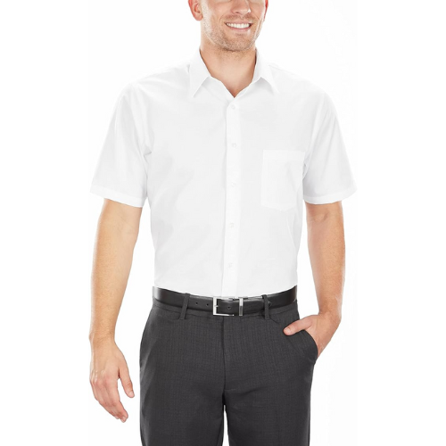 Van Heusen Mens Short-Sleeve Dress Shirt