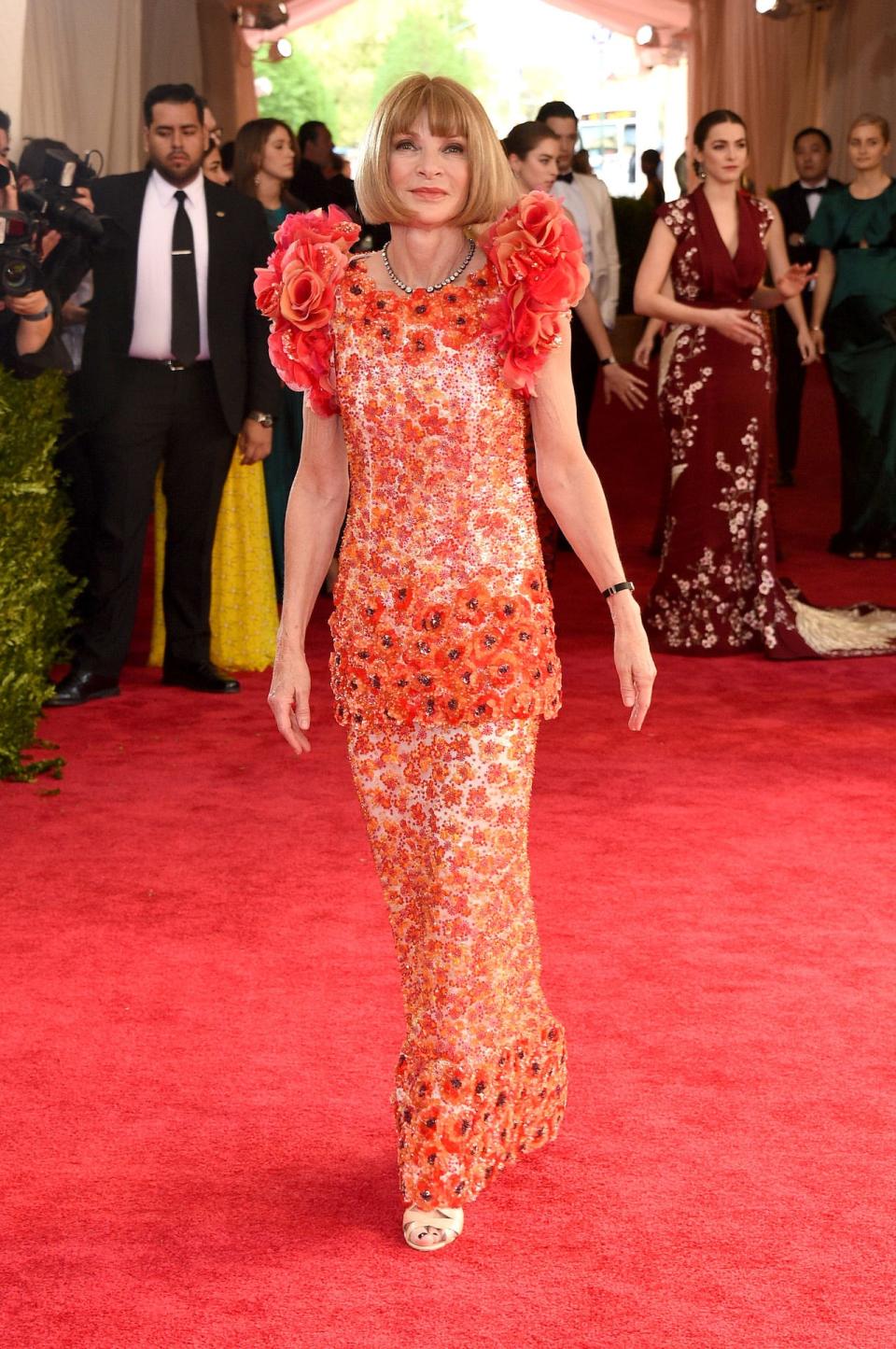 Anna Wintour at the 2015 Met Gala.