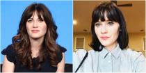 <p>Keeping her iconic fringe, the <em>New Girl</em> actress has updated her hairdo for 2017 by chopping off her long curls and opting for a blunt bob that rests just below her shoulders. </p>