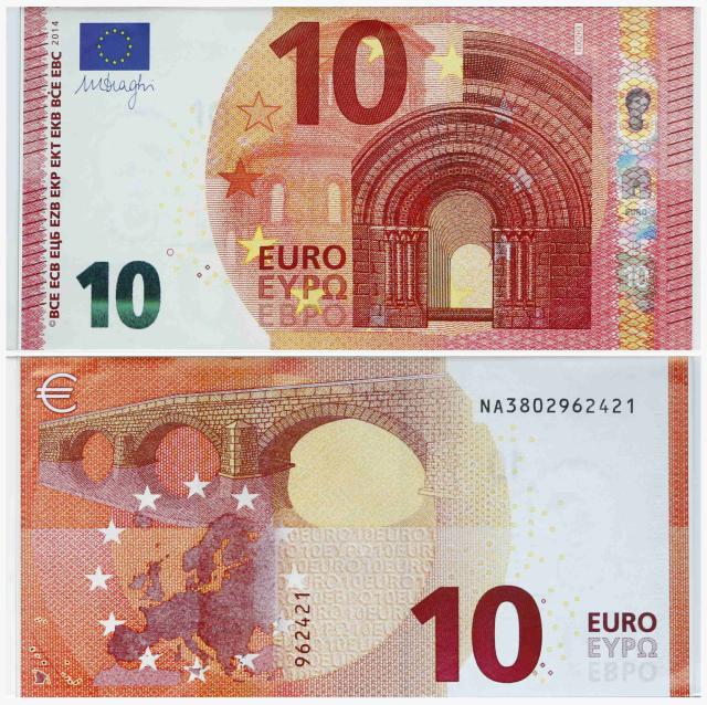 El nuevo billete de 10 euros se lanzará en septiembre