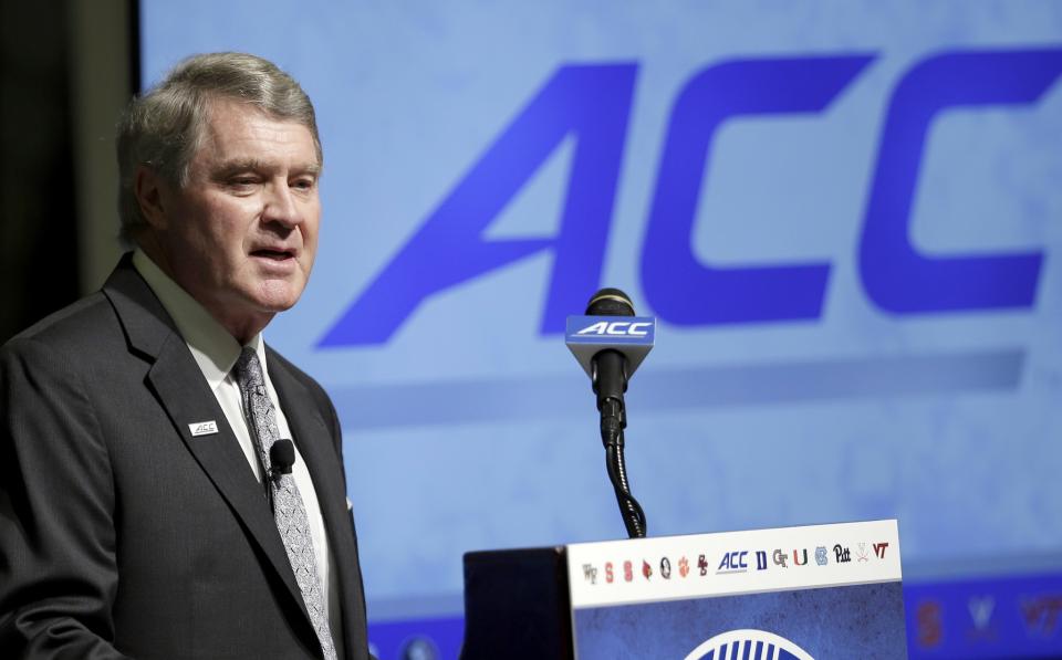 The ACC moved its football championship game from North Carolina to Florida in response to HB2. (AP Photo/Gerry Broome)