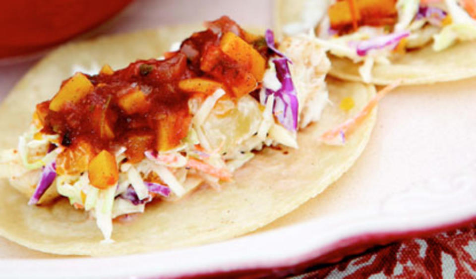 Allspice is the secret ingredient that spices up the salsa for these speedy weeknight tacos.