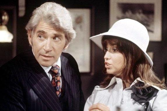 Frank Finlay and Susan Penhaligon in Newman's 1976 TV serial ‘Bouquet of Barbed Wire’ITV