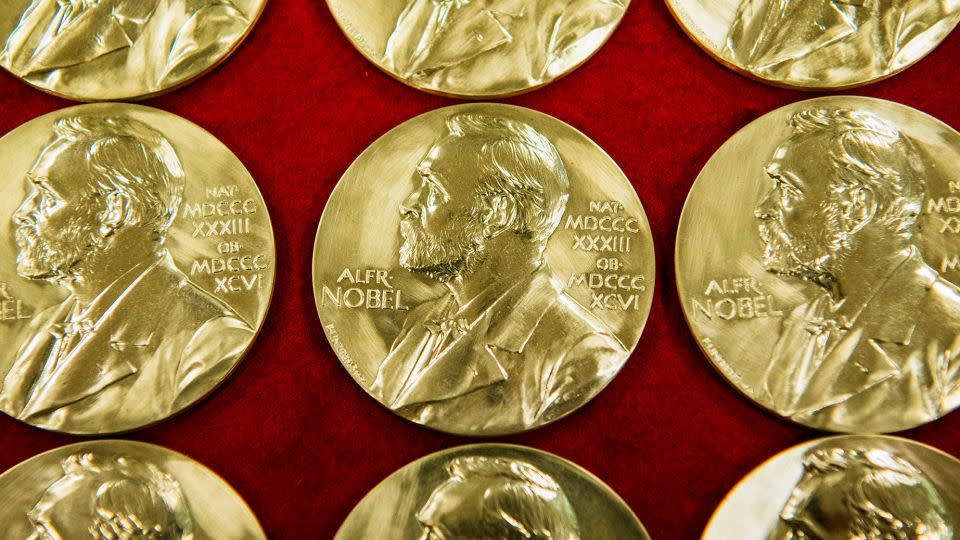 The Nobel selection committees, according to the rules laid down by founder Alfred Nobel in 1895, can only honor up to three people per prize. - Jonathan Nackstrand/AFP/Getty Images