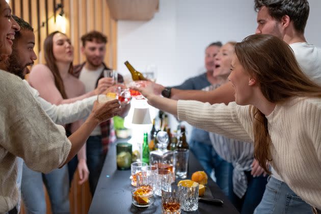 Some teens try alcohol for the first time in the context of a family celebration.