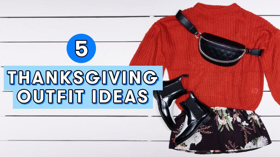 <p>Planning a Thanksgiving outfit is a delicate equation. It's gotta be cute enough for holiday Instagram, comfortable enough for a mid-day nap, but still dressy enough to to please grandma (ie: no ripped jeans). </p><p>So to save you endless "did you buy your jeans that way?" jokes, I've picked out five comfy-cute outfits that perfect for Turkey Day. </p>