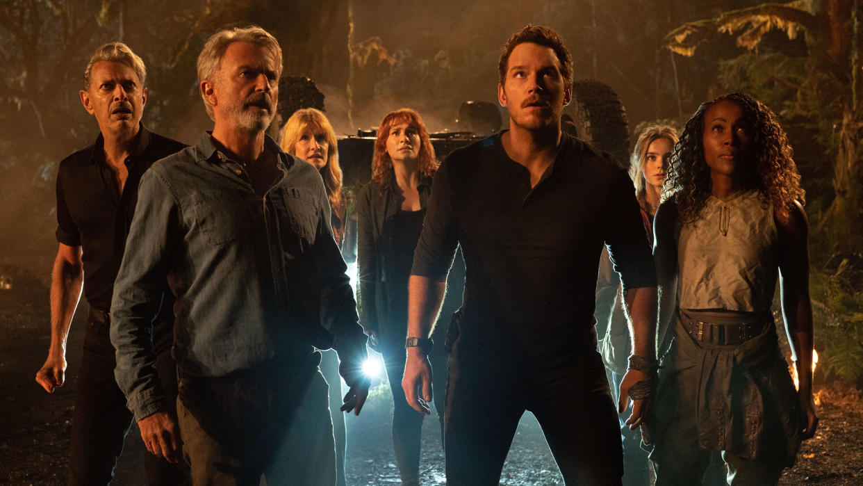 The cast of Jurassic World Dominion