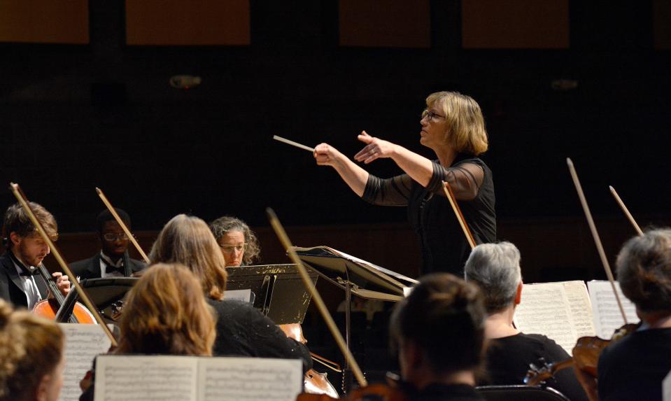 Northern Dutchess Symphony Orchestra's conductor Kathleen Beckmann.