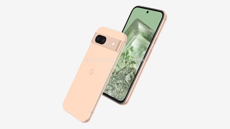 google pixel 8a leaked renders in cream