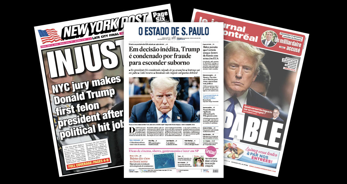 How newspapers worldwide reported on the groundbreaking hush money trial