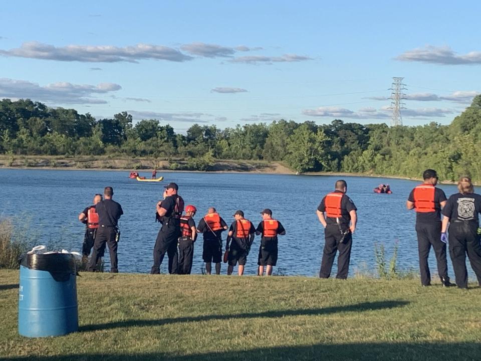 Search and rescue crews are conducting a water rescue in Dayton Sunday night.