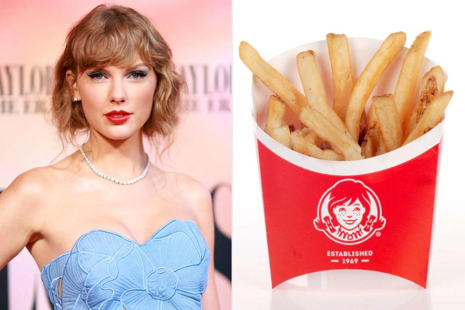 <p>Matt Winkelmeyer/Getty; Michael Neelon Food / Alamy</p> Wendy’s Has Free Fries in Honor of Taylor Swift’s 1989 Re-release