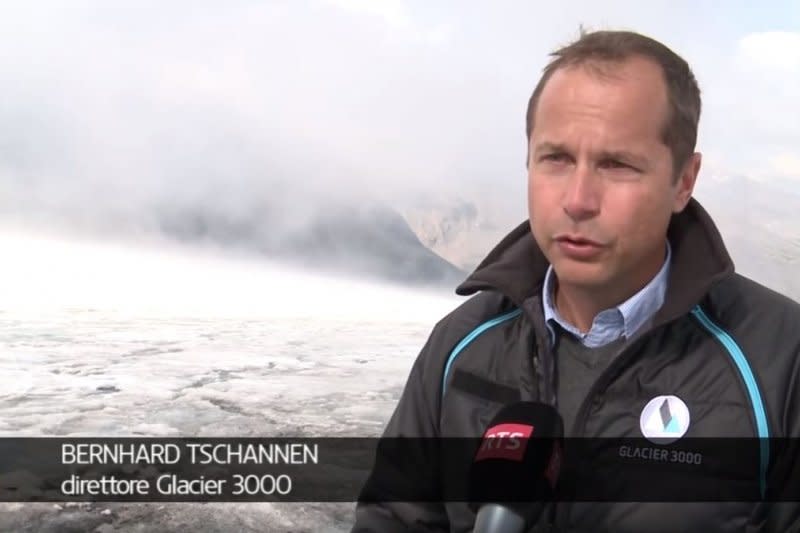 冰川3000（Glacier 3000）的CEO查南（Bernhard Tschannen）。(截圖自YouTube/sempreincazzato 3)