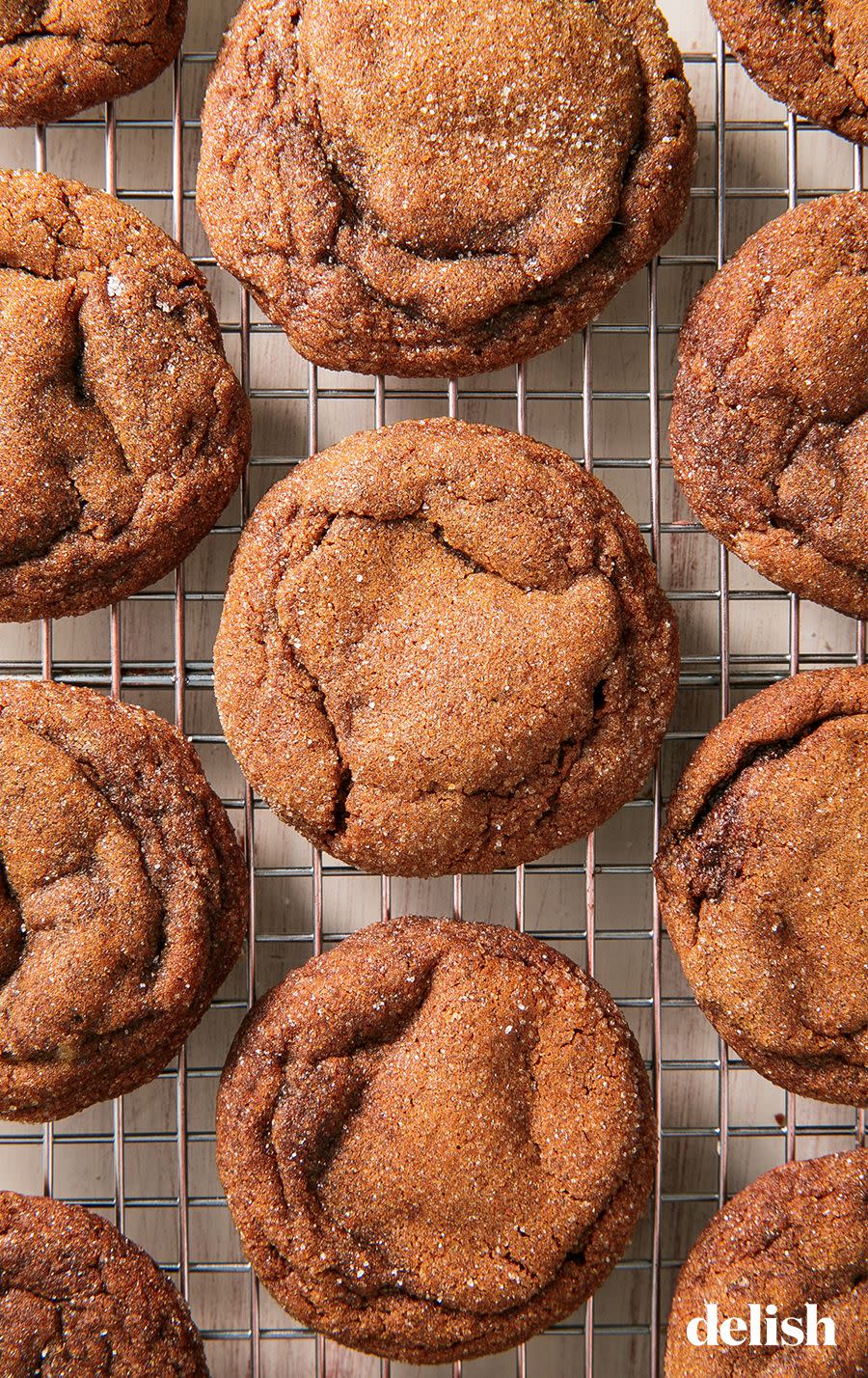 <p>These soft, cakey cookies won't last long. </p><p>Get the recipe from <a href="https://www.delish.com/cooking/recipe-ideas/a25417024/molasses-cookies-recipe/" rel="nofollow noopener" target="_blank" data-ylk="slk:Delish;elm:context_link;itc:0;sec:content-canvas" class="link ">Delish</a>. </p>