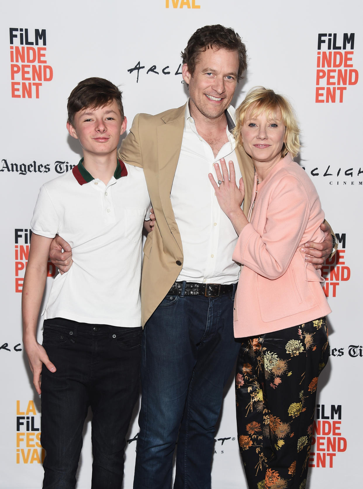Homer Laffoon, James Tupper and Anne Heche (Amanda Edwards / Getty Images)
