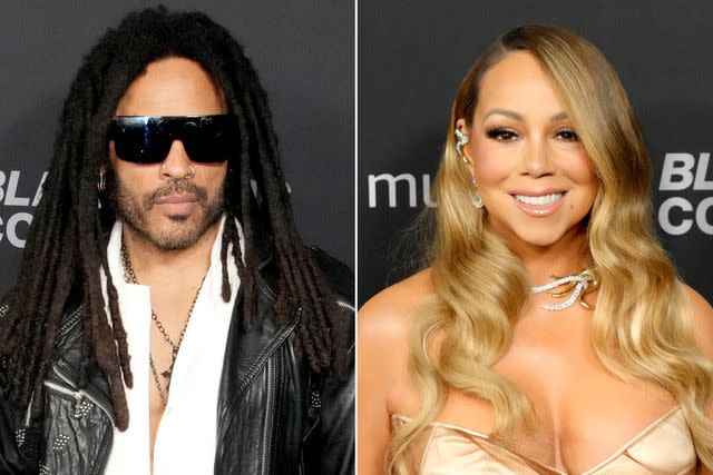 <p>Jeff Kravitz/FilmMagic (2)</p> Lenny Kravitz; Mariah Carey in Los Angeles on Feb. 1, 2024