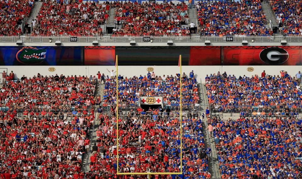 The Gators and the Dawgs renew their annual rivalry in October at TIAA Bank Field.