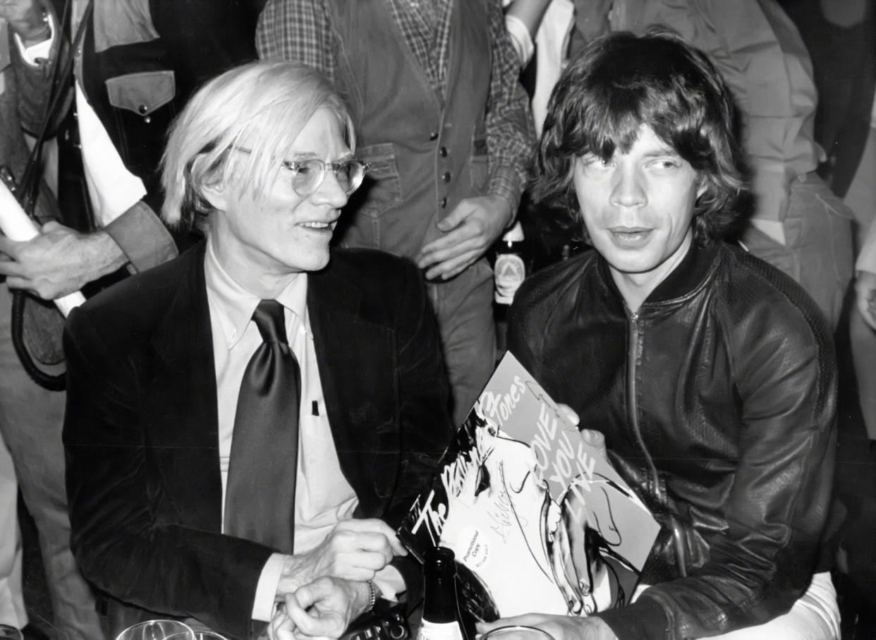 Mick Jagger and Andy Warhol - Credit: Robin Platzer/Images/Getty Images