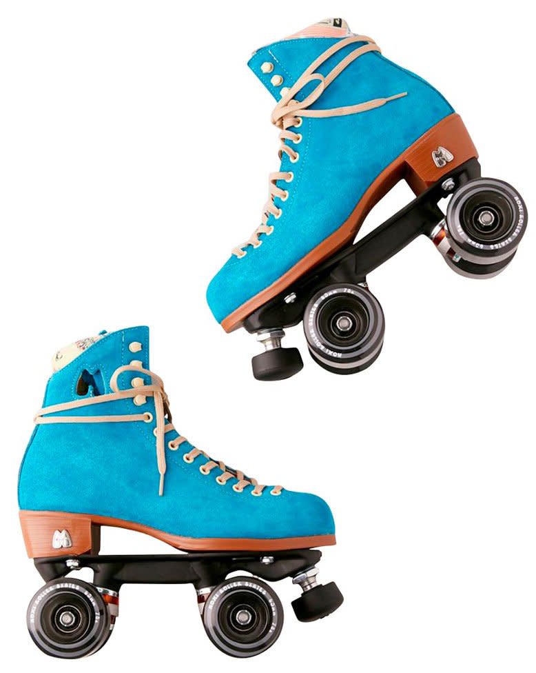 For the Young at Heart: Suede Roller Skates

 