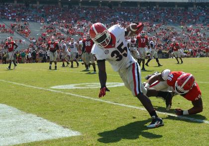 Georgia RB A.J. Turman is a former four-star recruit. (AP)