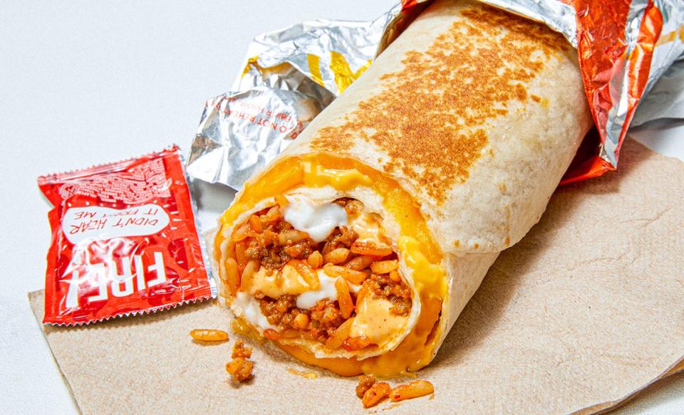 The Quesarito will be pulled from Taco Bell's menu. It will be available online or the Taco Bell app until April 19.