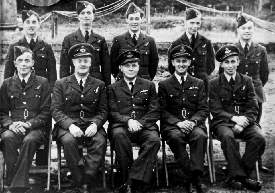 John Lambert (back row second left) during his RAF days. (PA)