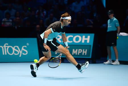Tennis - Barclays ATP World Tour Finals - O2 Arena, London - 21/11/15 Men's Singles - Spain's Rafael Nadal in action during his match against Serbia's Novak Djokovic Action Images via Reuters / Tony O'Brien Livepic