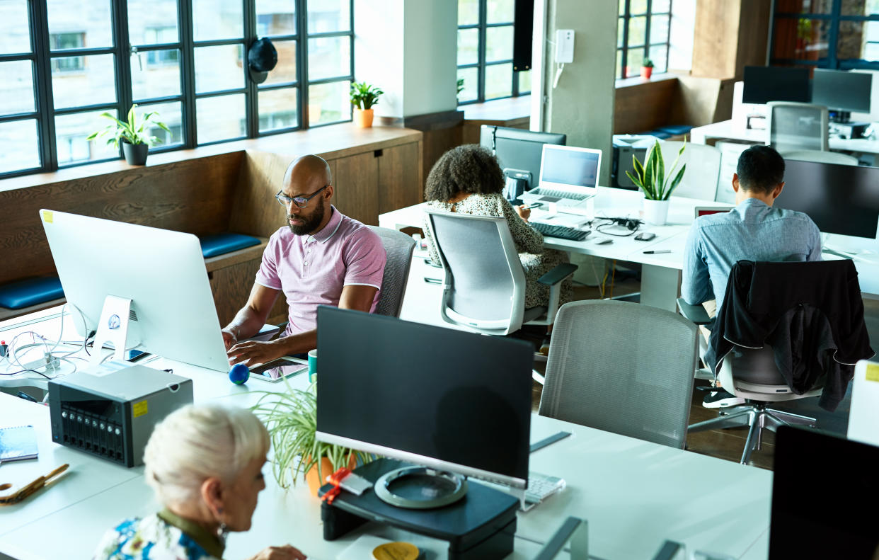 Telecommuting was already a growing trend that left out many low-wage workers. (Getty Images)