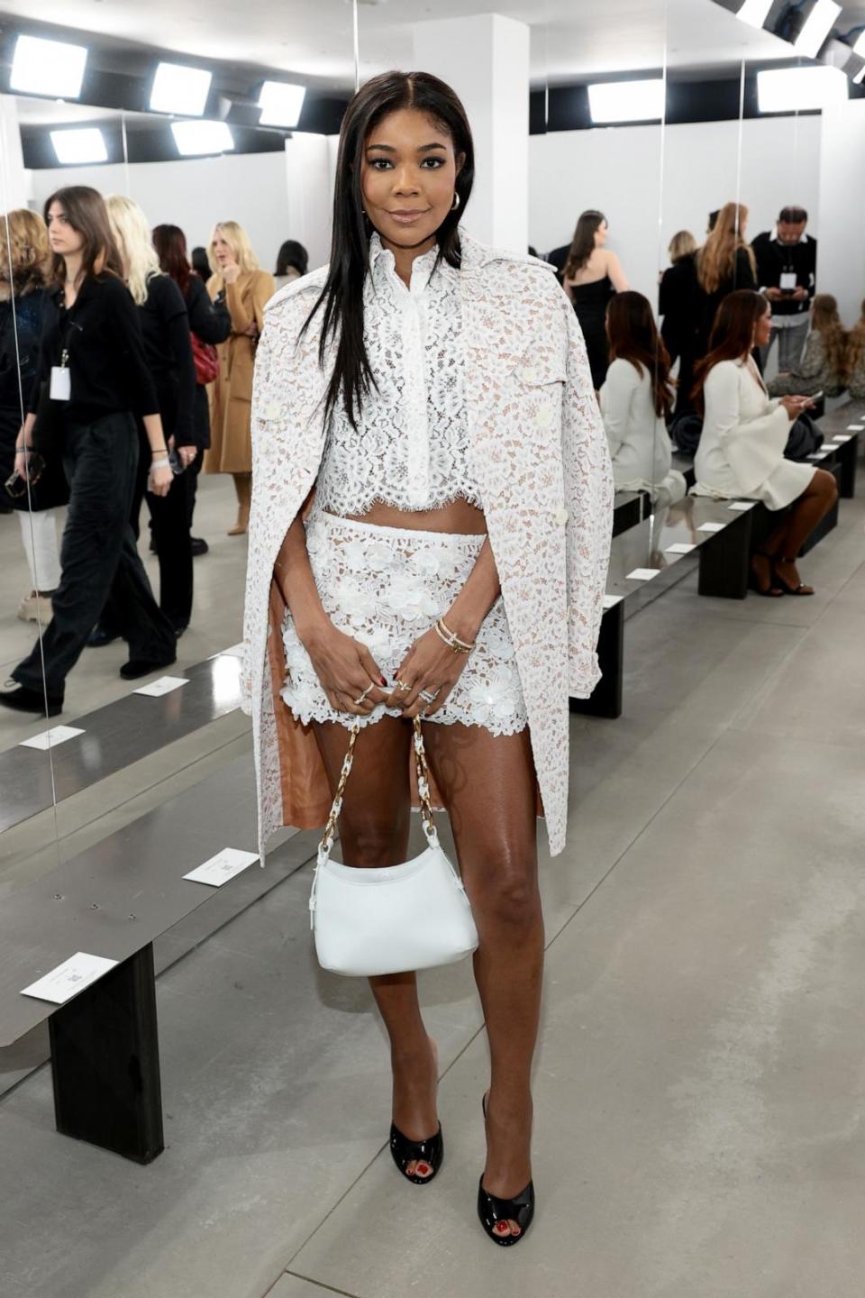 PHOTO: Gabrielle Union attends the Michael Kors Collection Fall/Winter 2024 Runway Show on Feb. 13, 2024 in New York City.  (Dimitrios Kambouris/Getty Images for Michael Kors)