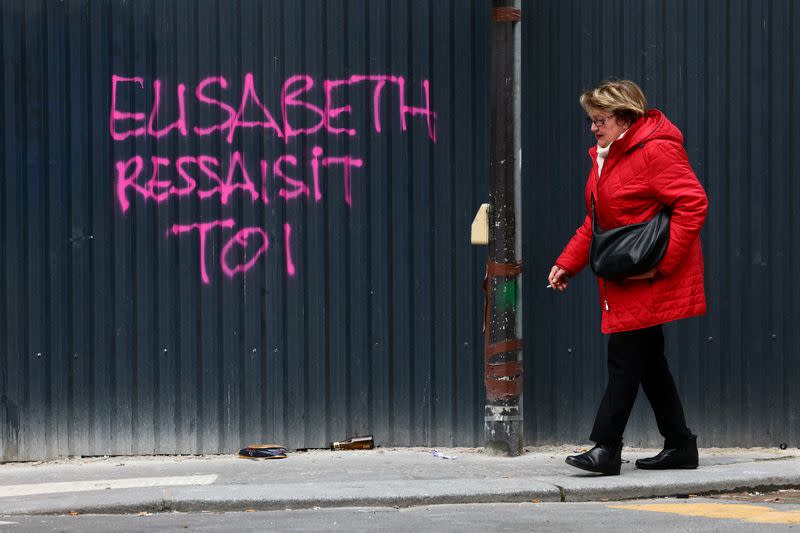 FILE PHOTO: Damages in Paris streets following pension reform protests