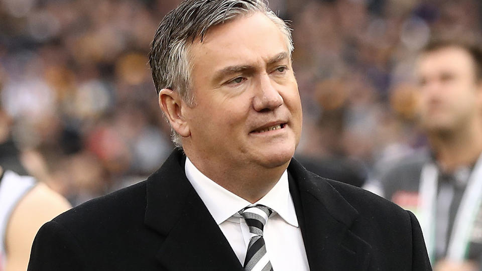 Eddie McGuire is fuming. (Photo by Ryan Pierse/AFL Media/Getty Images)