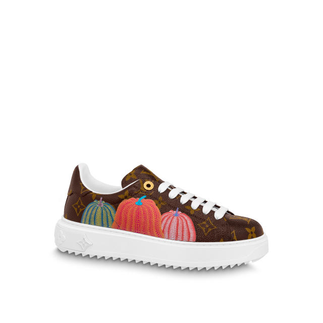 Louis Vuitton x Yayoi Kusama Time Out sneaker in Monogram canvas with Pumpkins print. (PHOTO: Louis Vuitton)