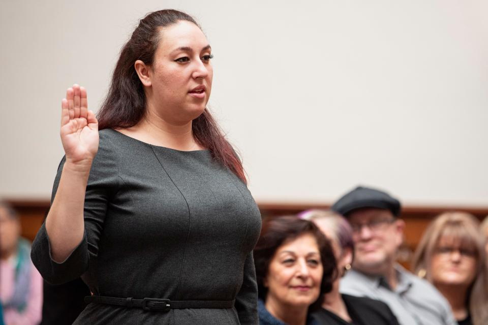 Sanam vonKaenel is sworn into the Oregon State Bar on Friday as a licensed paralegal.