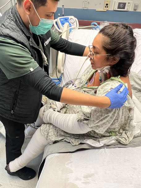 PHOTO: Krystina Pacheco was hospitalized for over three months after going into septic shock shortly after giving birth. (Jacob and Krystina Pacheco)