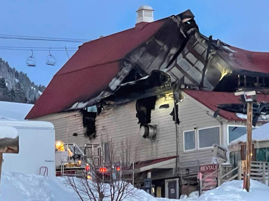 A fire at Nordic Valley Ski Resort destroyed a barn which housed a restaurant, ticketing offices and business offices on Monday, Jan. 15.