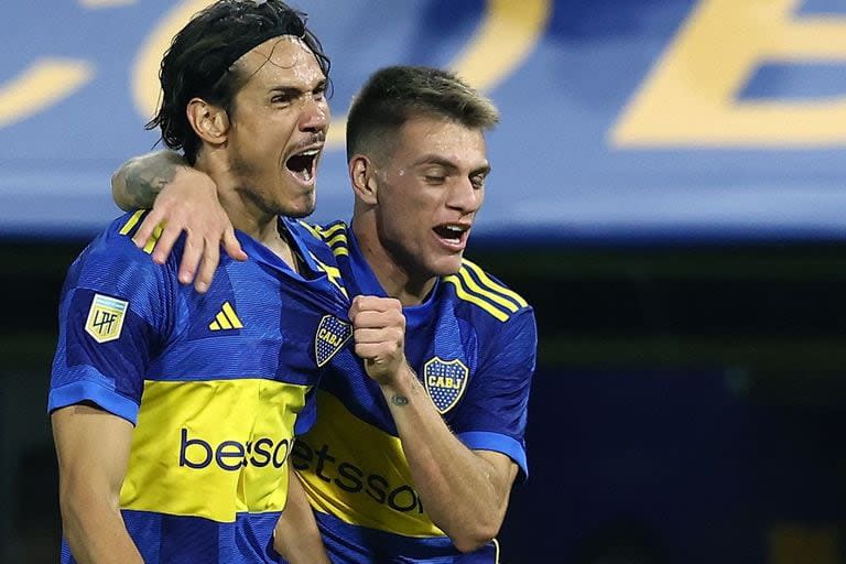 Edinson Cavani y Kevin Zenón, titulares en Boca Juniors para visitar a Unión en Santa Fe