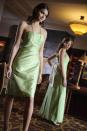 <p>With bad bridesmaids dresses becoming more of a stigma than a cliché, brides began allowing bridesmaids to chose the style they preferred in a color the bride picked.</p>