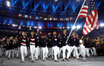 Team USA enters during the Opening Ceremony.