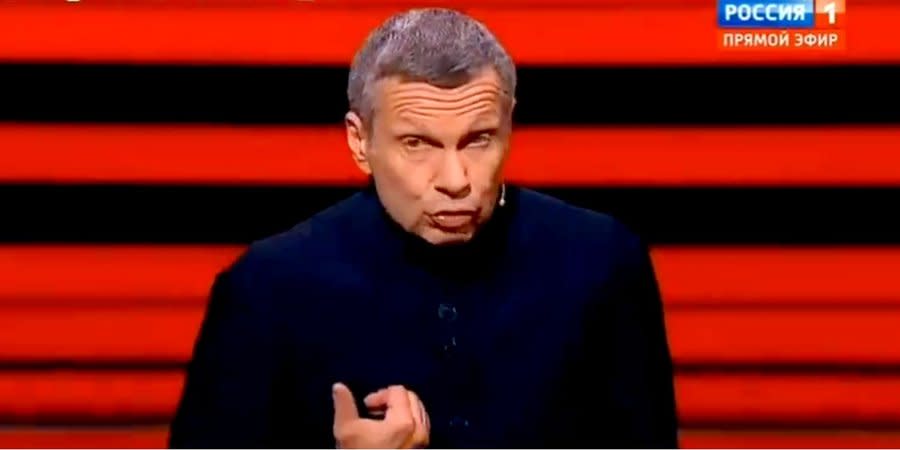Solovyov claims that the US allegedly 'stole the Russian taxpayers' money'