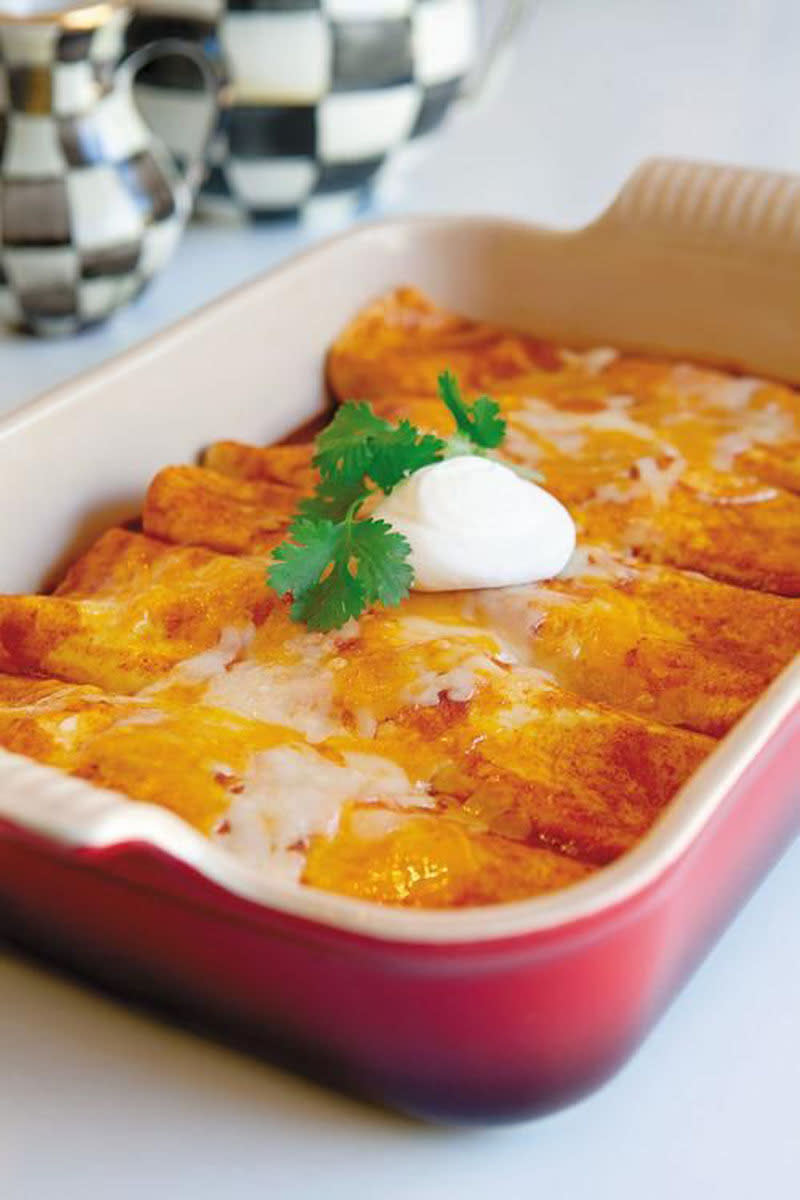 Turkey and Cheese Enchiladas