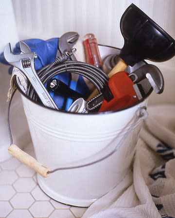 <div class="caption-credit"> Photo by: Martha Stewart Living</div><b>Fix It Yourself</b> <br> Rather than wait for a (costly) plumber, fix water-wasting plumbing problems yourself. Here is everything you need to know about basic bathroom fix-it jobs. <br> <br> Plus: <a href="http://www.marthastewart.com/274360/how-to-fix-plumbing-problems/@center/277000/homekeeping-solutions?xsc=synd_yshine" rel="nofollow noopener" target="_blank" data-ylk="slk:Easy Fixes for Plumping Problems;elm:context_link;itc:0;sec:content-canvas" class="link ">Easy Fixes for Plumping Problems</a> <br>