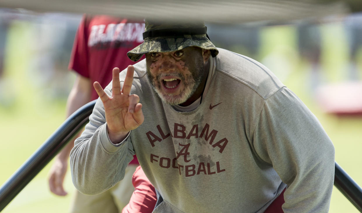 Alabama coach Karl Dunbar is in his second season with the team. (Vasha Hunt/AL.com via AP)
