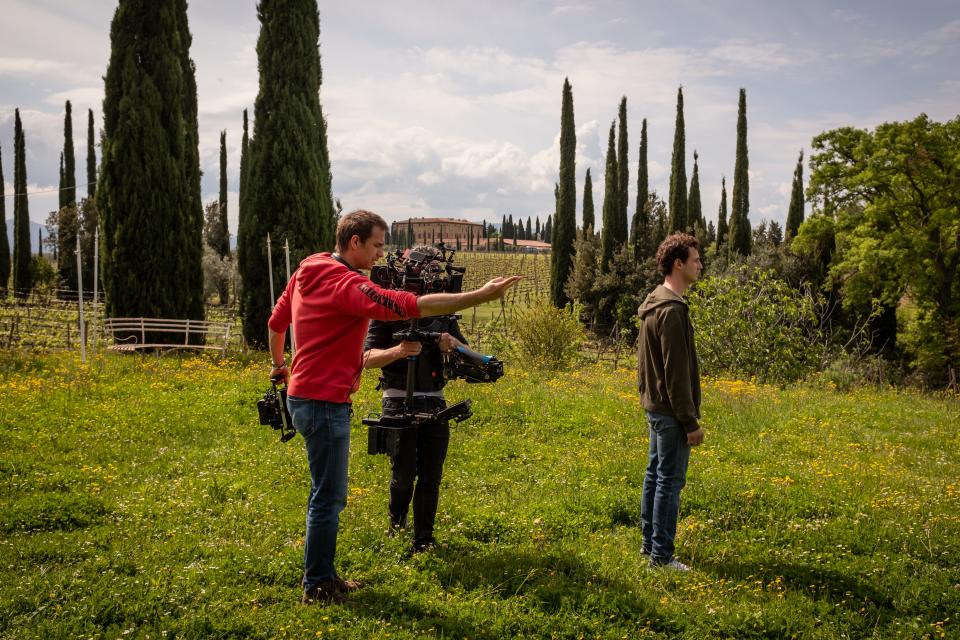 The Tuscan landscape called to mind the film Cinema Paradiso, says Herbert. “That sticks in my head because it is the story of a boy with an emotional connection to Italy.”
